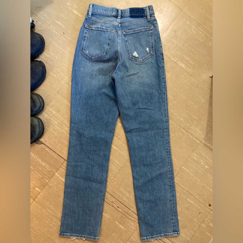 Abercrombie Curve Love, 90’s ultra high rise straight jean, criss cross waist - Picture 3 of 5